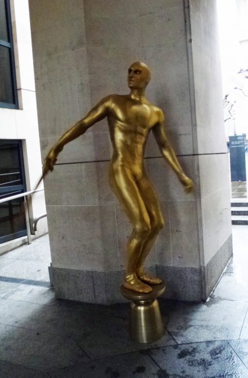 Gold Living Statue