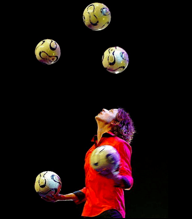 Football juggler stijn