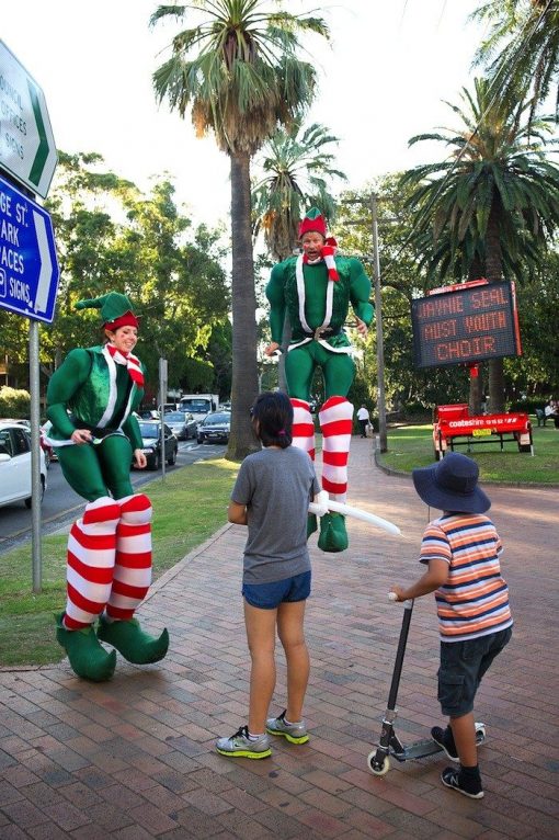 Giant christmas stilts