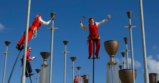 unique pole performers