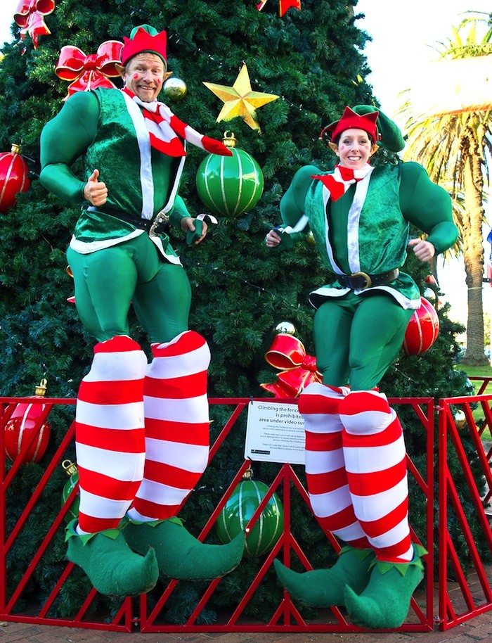 Giant christmas stilts