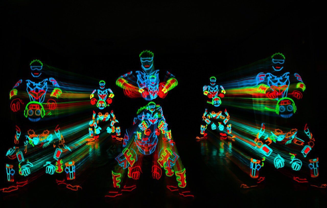 LED Dancers Hire | Book Light Dancers For Events | LED Entertainment