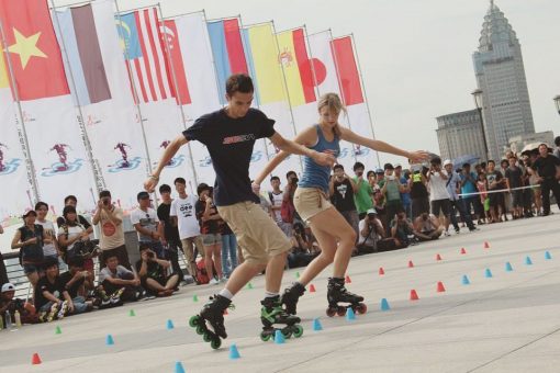 Roller Skating Duo