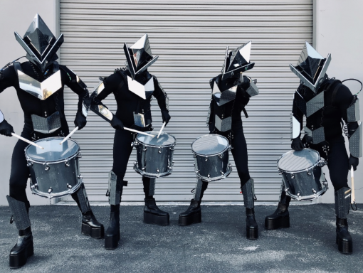 LED Mirror Drummers
