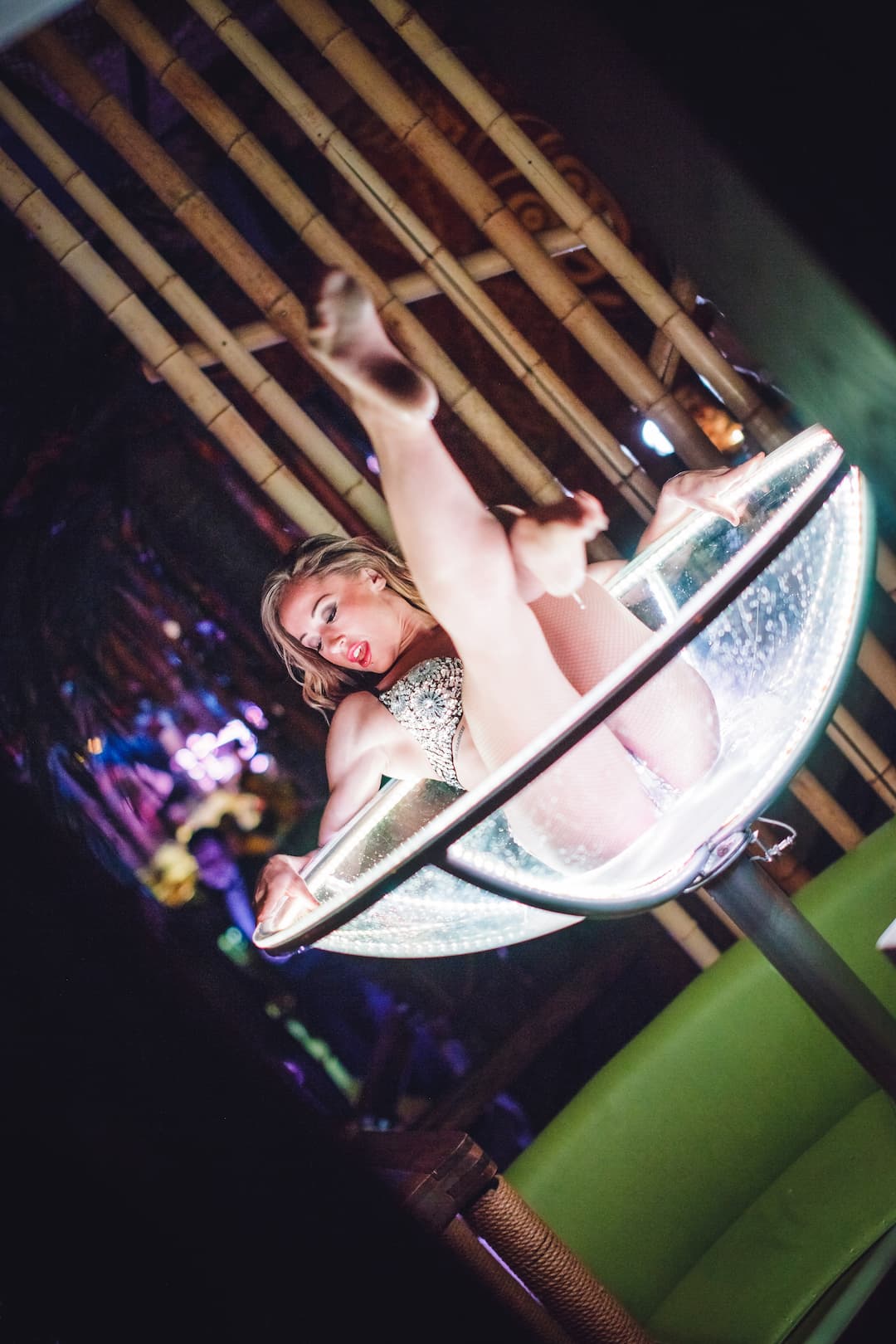 BOOK GIANT MARTINI GLASS PERFORMER IN MIAMI – Event Entertainment Agency  Aerial Artistry